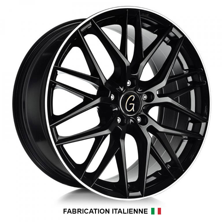 Jante alu Gianelli AF19 - RW 0.1 BLACK POLISHED LIP